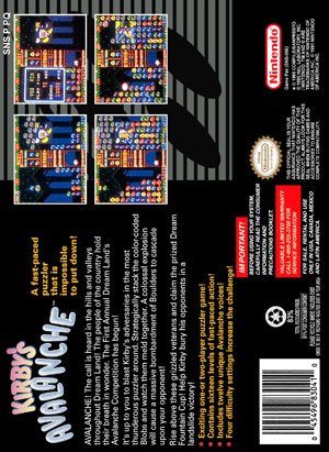 Kirby's Avalanche - Retro Game Cases 🕹️